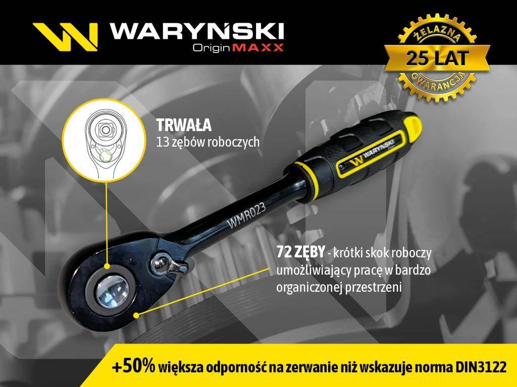 Grzechotka 1/2". 72 T. o zwiększonej odporności. Waryński WMR023 - zdjęcie 5