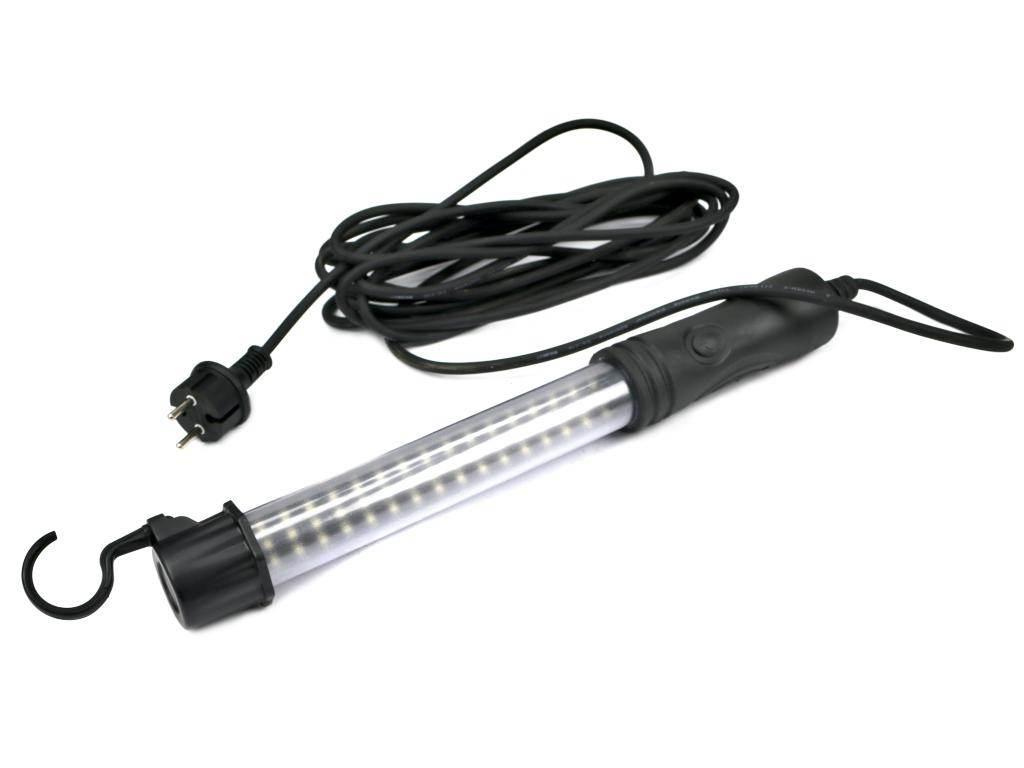 Lampa warsztatowa kanałowa latarka LED 230V IP54 kabel 7m 16W SMD 1500lm Te