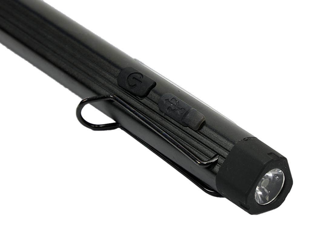 Latarka LED COB pen aluminiowa 400lm akumulator 750mAh ładowana USB Teger - zdjęcie 3