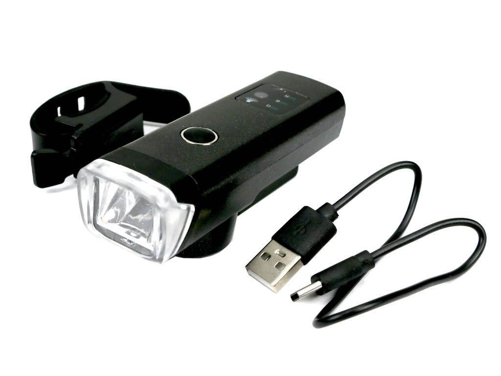Zestaw lamp rowerowych, latarka LED przednia 2000 mAh i latarka LED tylna 1 - zdjęcie 6