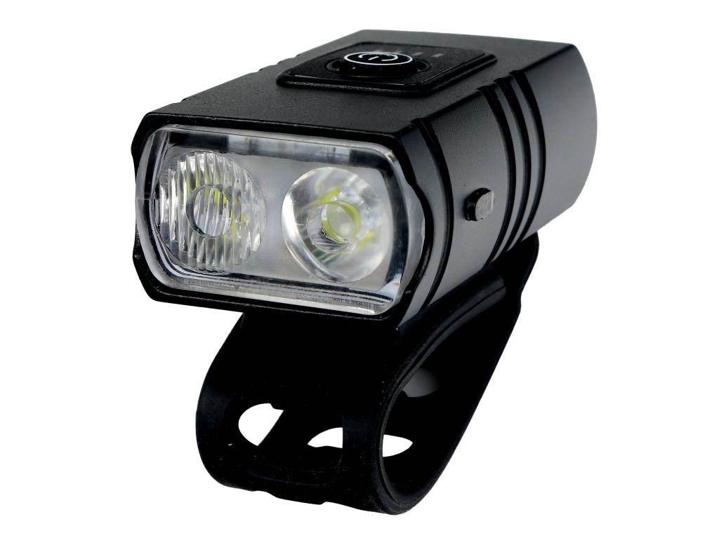 Lampa rowerowa LED przednia latarka 315lm 1200mAh ładowana USB Teger