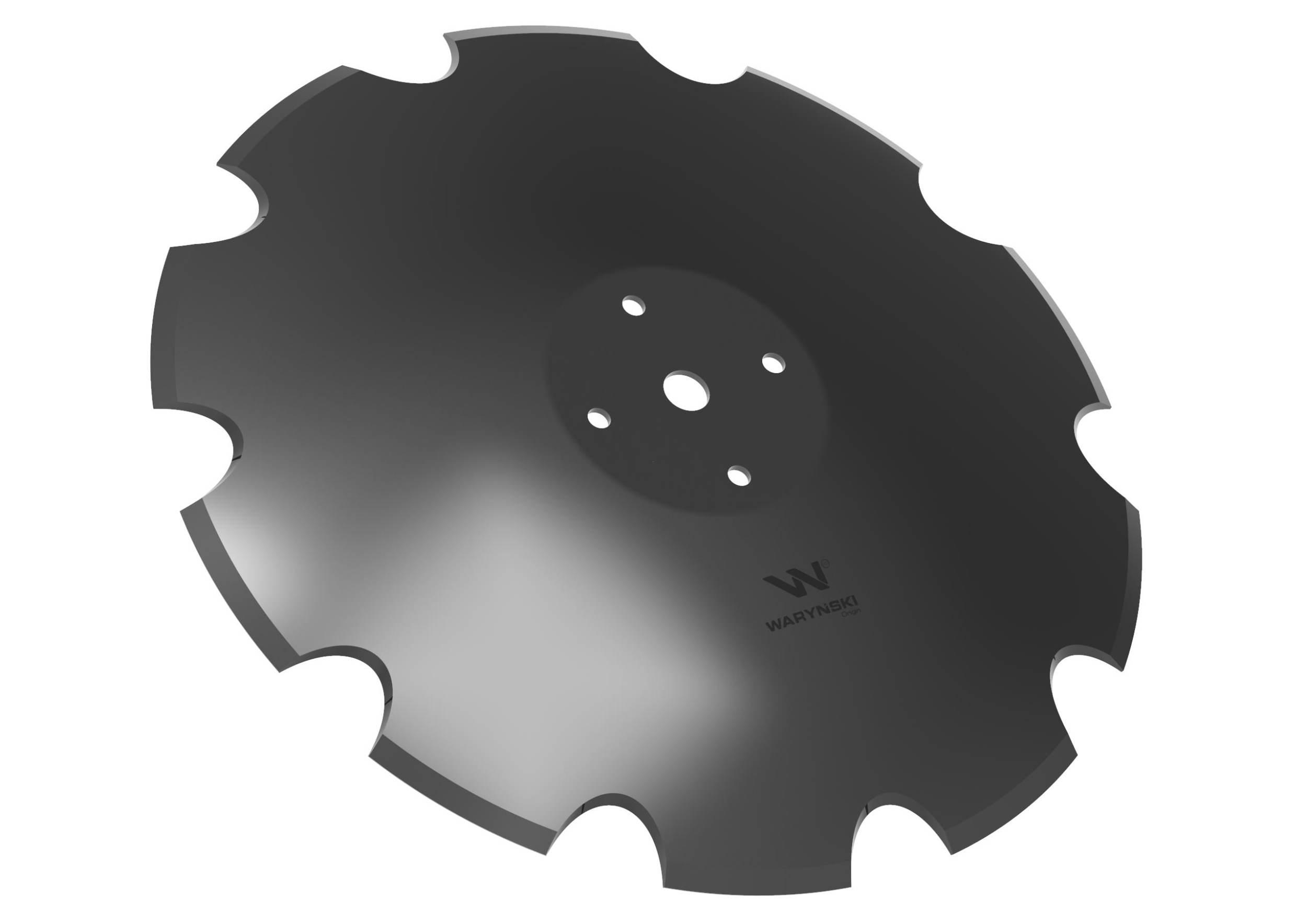 Talerz uzębiony Z-10 fi 560 mocowanie 4/115 grubość 4.5 mm zastosowanie Man
