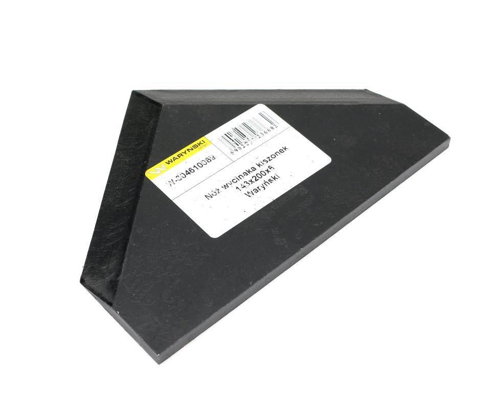 Nóż wycinaka kiszonek 143x200x8 mm WARYŃSKI W-304610089