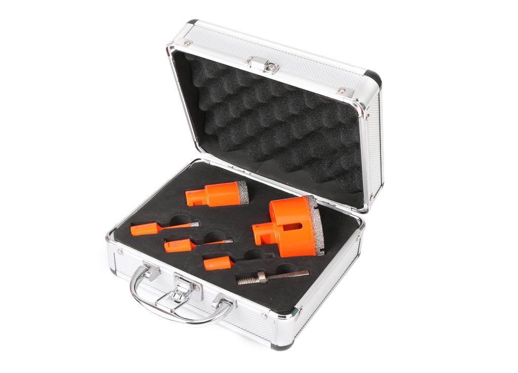 Zestaw otwornic diamentowych z uchwytem M14 6-68mm 6szt. / TEGER