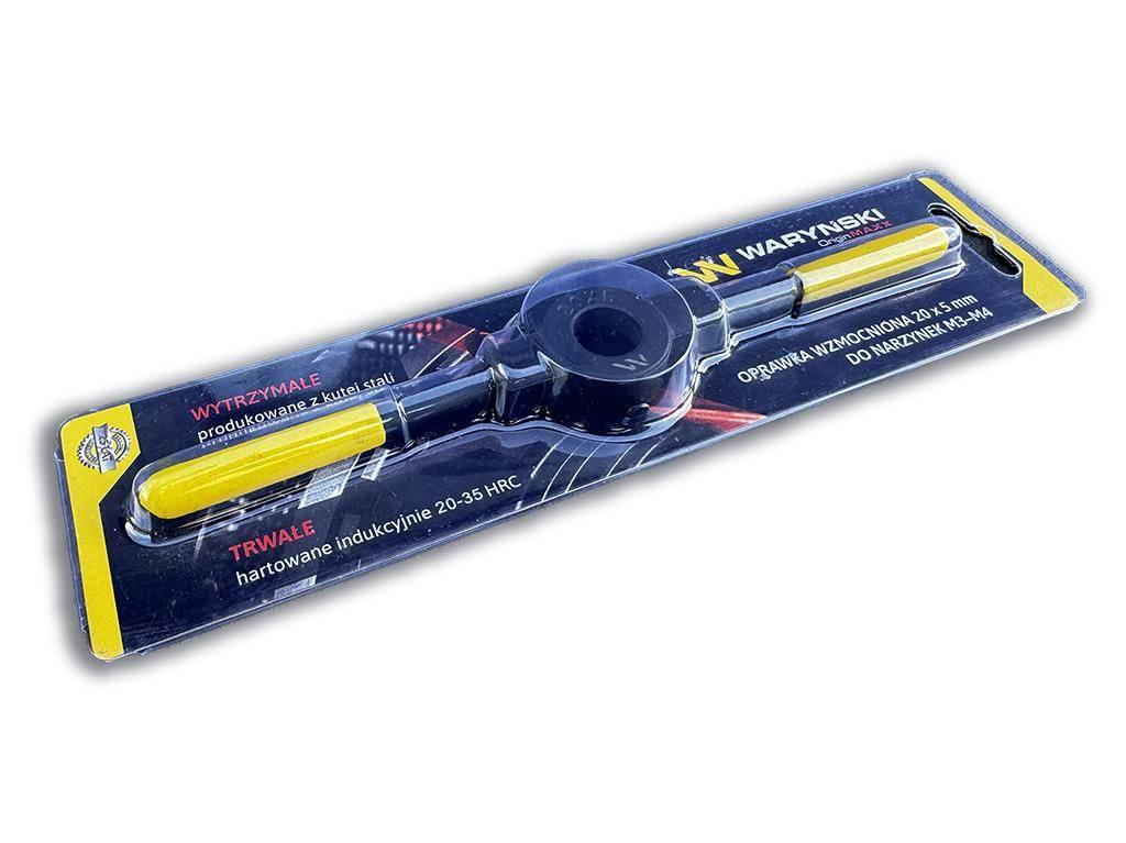 Oprawka wzmocniona pokrętło do narzynek ręcznych  20x 5mm (M3-M4) Waryński - zdjęcie 3