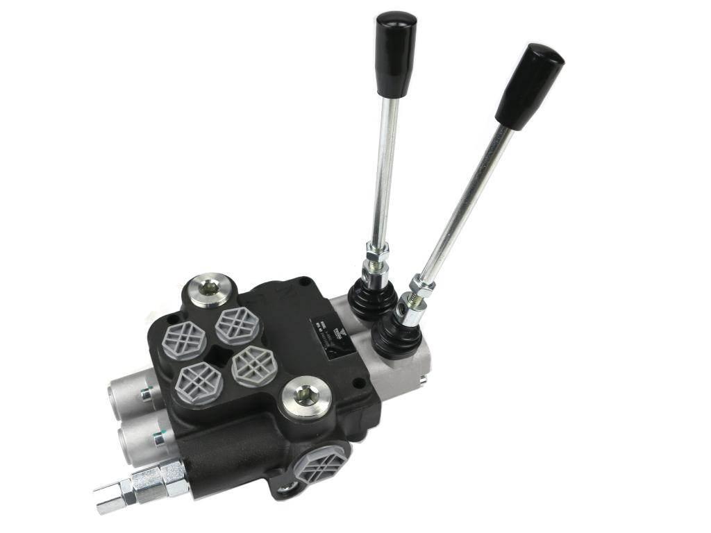 Rozdzielacz hydrauliczny 2-sekcyjny 80L z zatrzaskami VOIMA V-R80L-2Z - zdjęcie 2