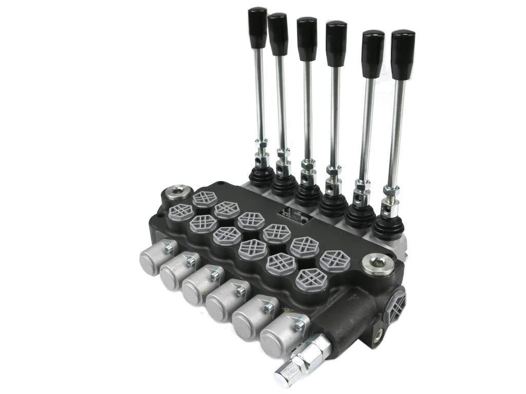 Rozdzielacz hydrauliczny 6-sekcyjny 80L VOIMA V-R80L-6 - zdjęcie 2