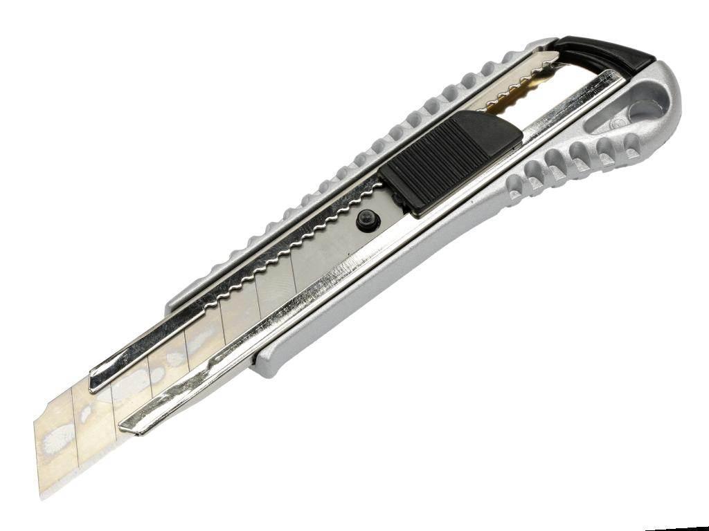 Nożyki łamane 18mm w aluminiowej obudowie w kartoniku ekspozycyjnym (zestaw - zdjęcie 2