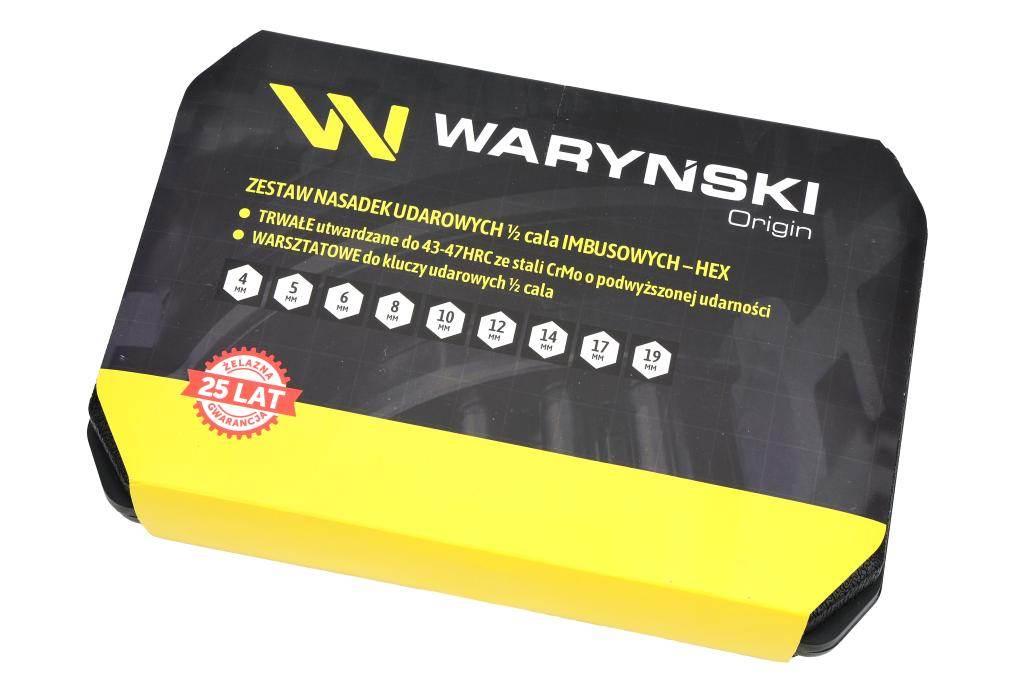 Zestaw nasadek udarowych 1/2 imbusowych ze stali CrMo H4-H19 HEX 9 el Waryń - zdjęcie 5