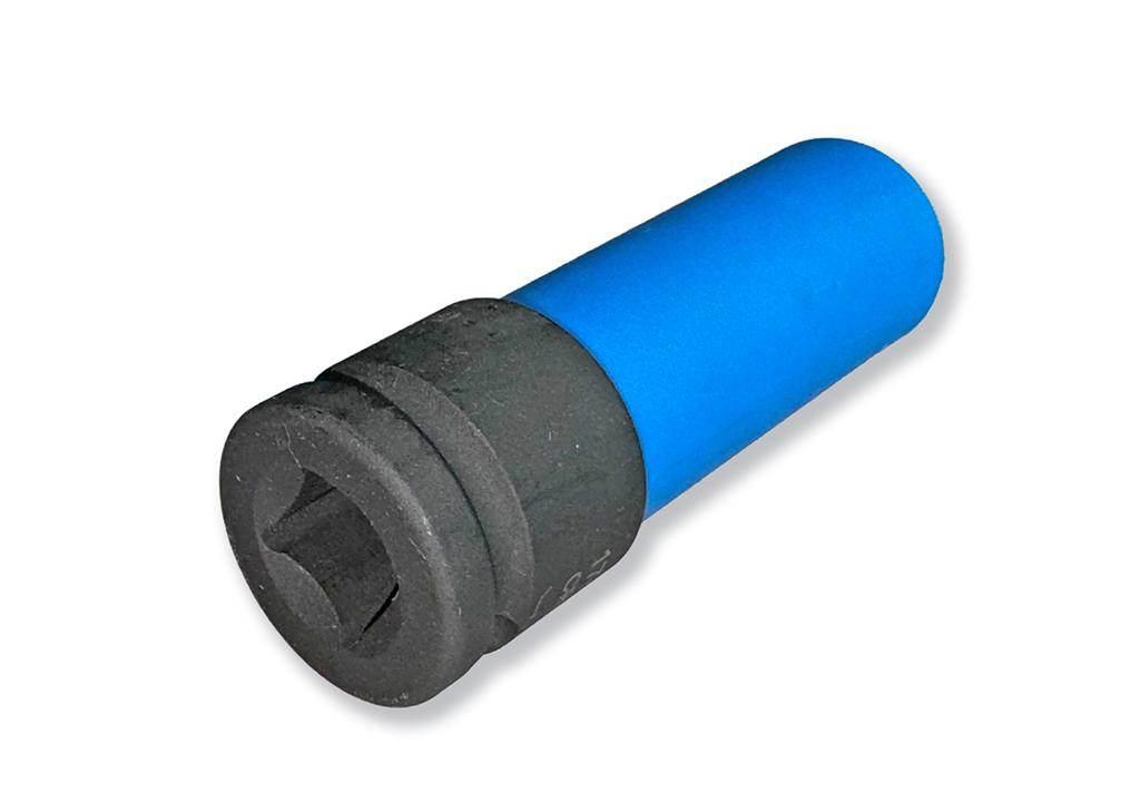 Nasadka udarowa 1/2 ze stali CrMo 17mm z magnesem i osłoną do felg aluminio