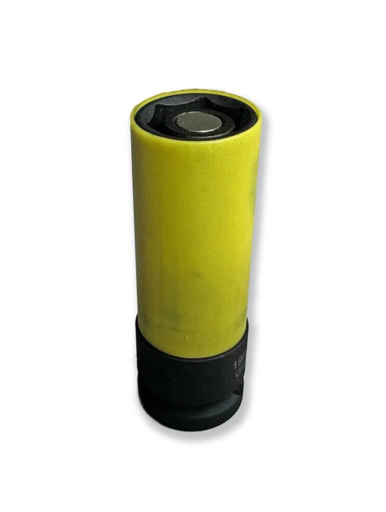 Nasadka udarowa 1/2 ze stali CrMo 19mm z magnesem i osłoną do felg aluminio - zdjęcie 2