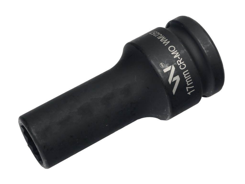Nasadka udarowa 3/4" dwunastokątna ze stali CrMo 17mm bardzo długa D90 SLIM