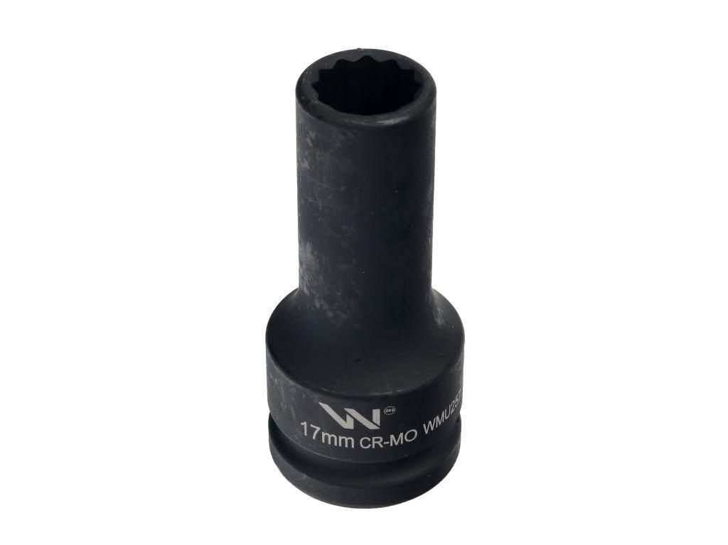 Nasadka udarowa 3/4" dwunastokątna ze stali CrMo 17mm bardzo długa D90 SLIM - zdjęcie 2