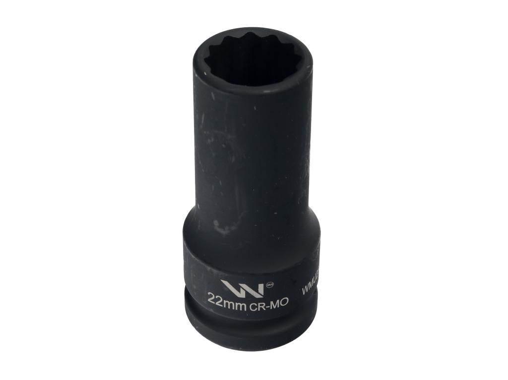 Nasadka udarowa 3/4" dwunastokątna ze stali CrMo 22mm bardzo długa D90 SLIM - zdjęcie 2