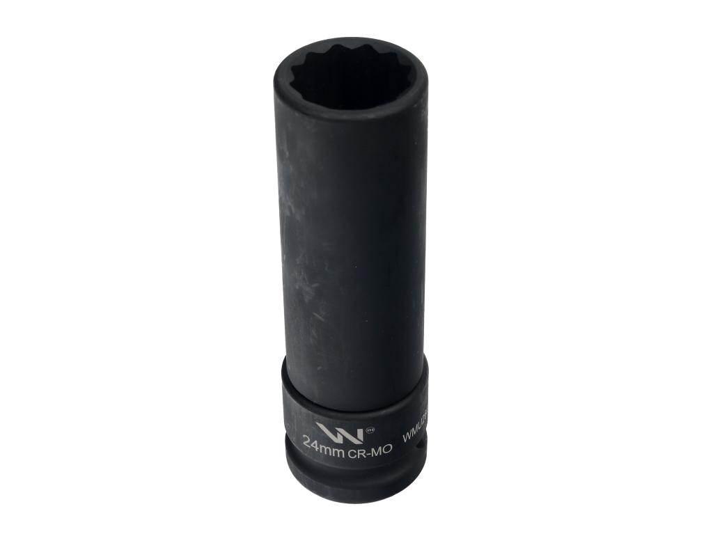 Nasadka udarowa 3/4" dwunastokątnaze stali CrMo 24mm bardzo długa D120 SLIM - zdjęcie 2