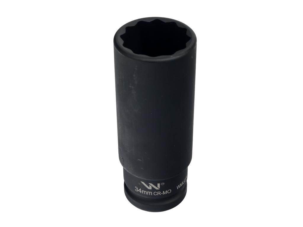 Nasadka udarowa 3/4" dwunastokątna ze stali CrMo 34mm bardzo długa D120 SLI - zdjęcie 2
