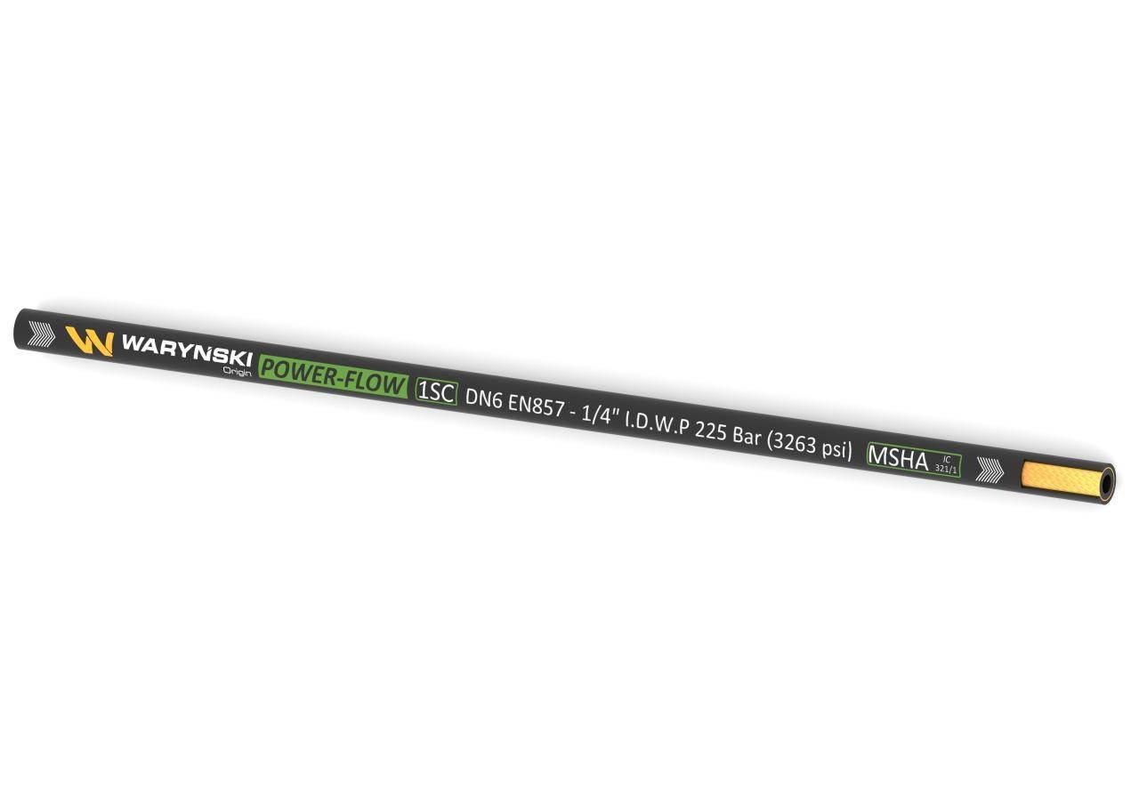 Wąż hydrauliczny do zakuwania POWER-FLOW 1SC DN06 1-oplotowy 225 Bar Waryńs - zdjęcie 2