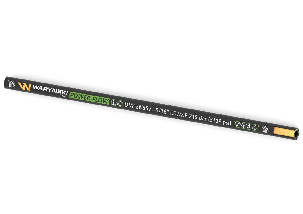 Wąż hydrauliczny do zakuwania POWER-FLOW 1SC DN08 1-oplotowy 215 Bar Waryńs - zdjęcie 2