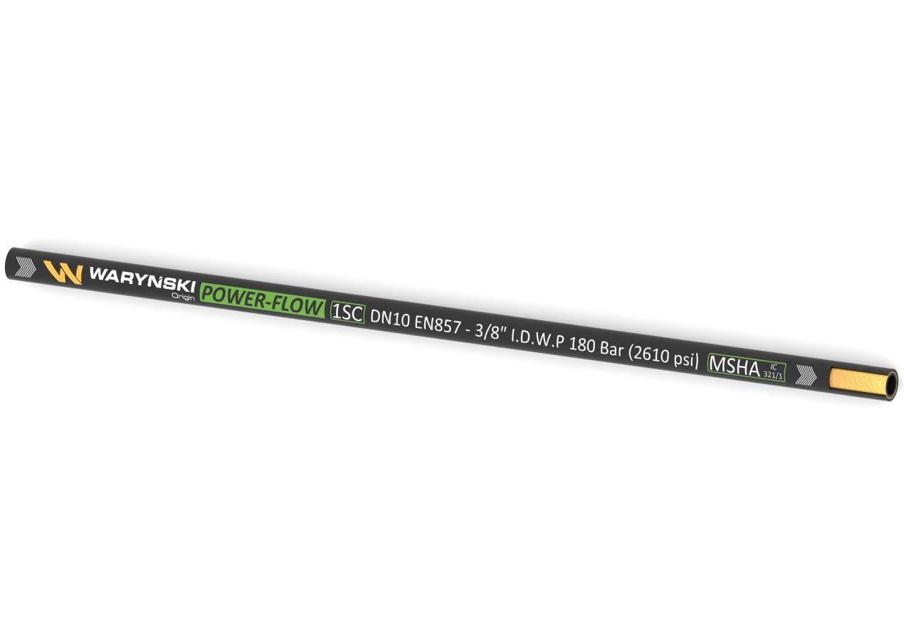 Wąż hydrauliczny do zakuwania POWER-FLOW 1SC DN10 1-oplotowy 180 Bar Waryńs - zdjęcie 2