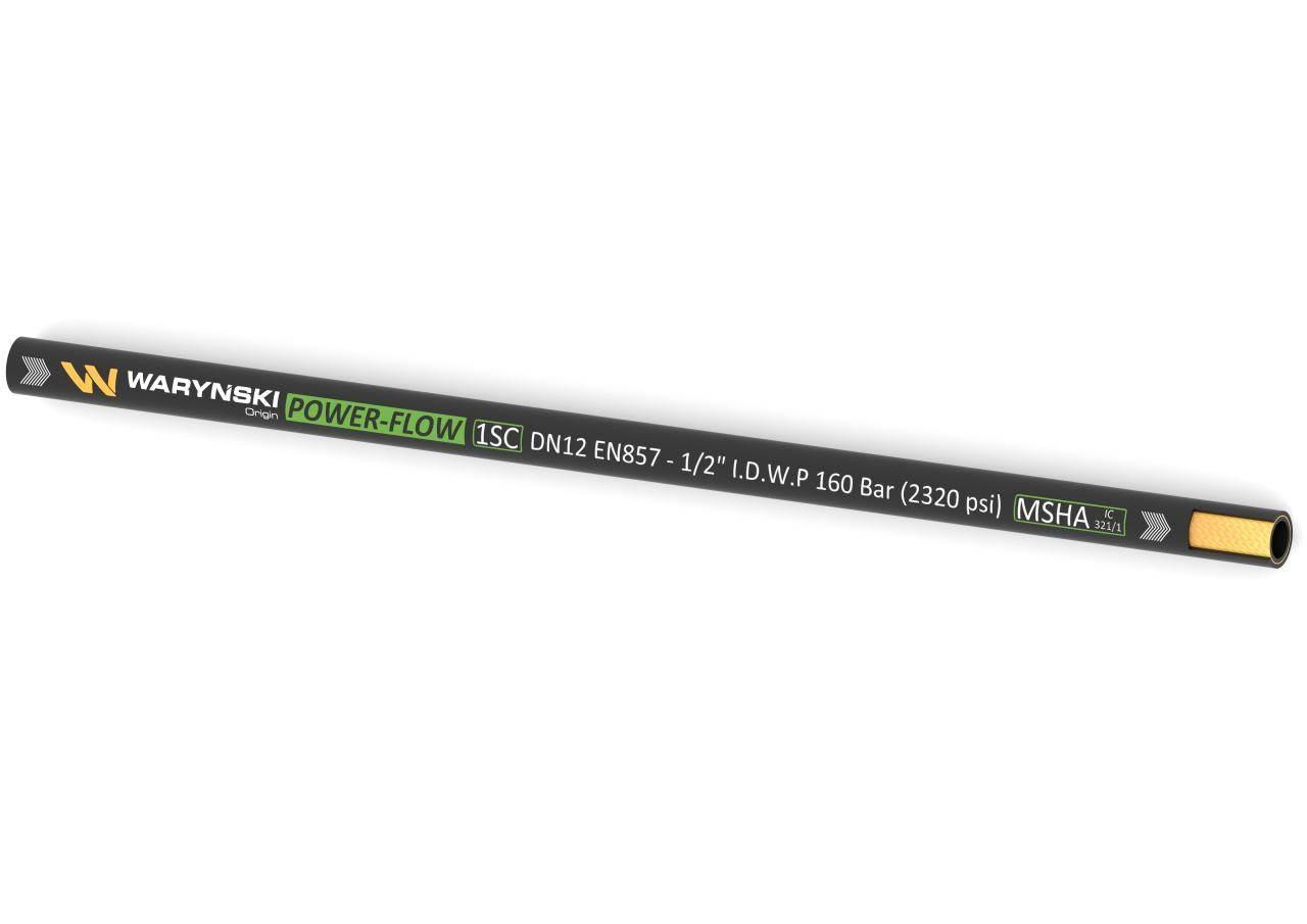 Wąż hydrauliczny do zakuwania POWER-FLOW 1SC DN12 1-oplotowy 160 Bar Waryńs - zdjęcie 2