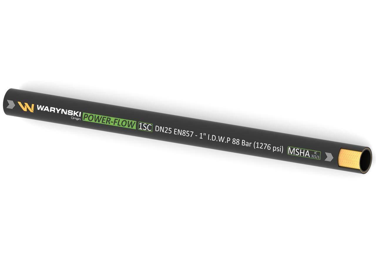 Wąż hydrauliczny do zakuwania POWER-FLOW 1SC DN25 1-oplotowy 88 Bar Waryńsk - zdjęcie 2