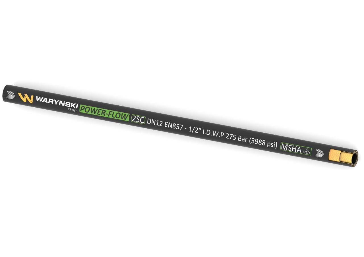 Wąż hydrauliczny do zakuwania POWER-FLOW 2SC DN12 2-oplotowy 275 Bar Waryńs - zdjęcie 2