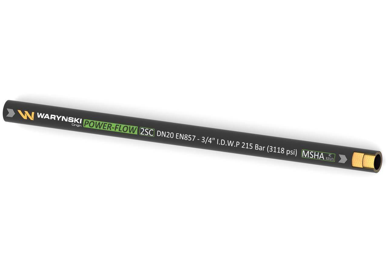Wąż hydrauliczny do zakuwania POWER-FLOW 2SC DN20 2-oplotowy 215 Bar Waryńs - zdjęcie 2