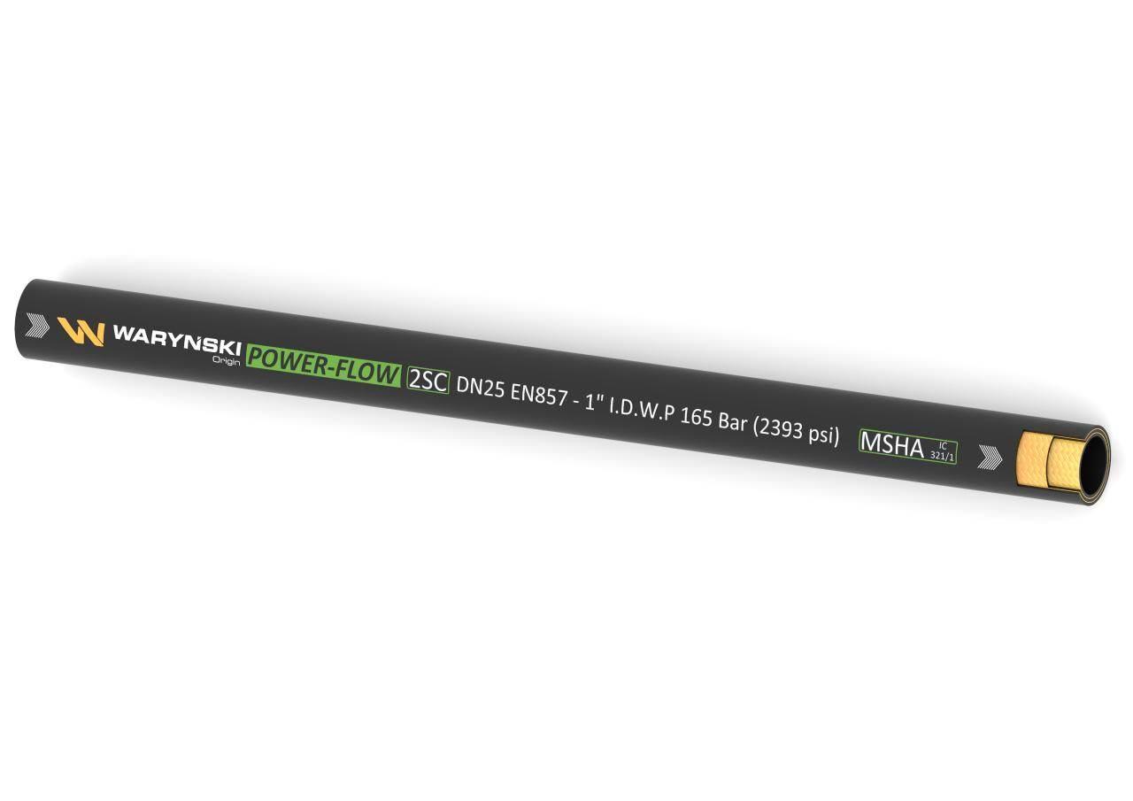 Wąż hydrauliczny do zakuwania POWER-FLOW 2SC DN25 2-oplotowy 165 Bar Waryńs - zdjęcie 2