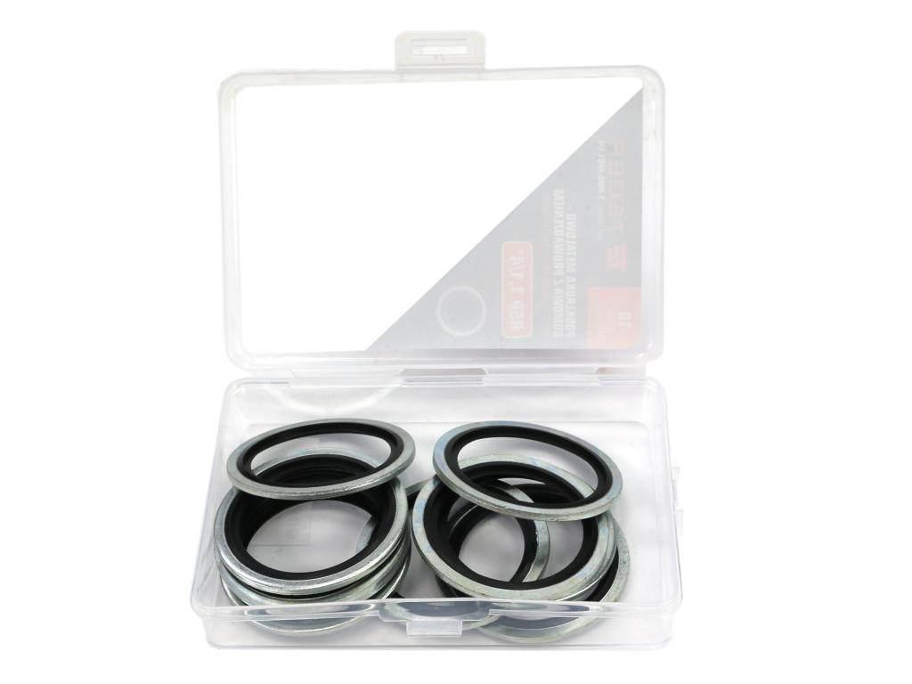 Podkładka metalowo gumowa z prowadzeniem BSP 1.1/4" TEGER 10szt