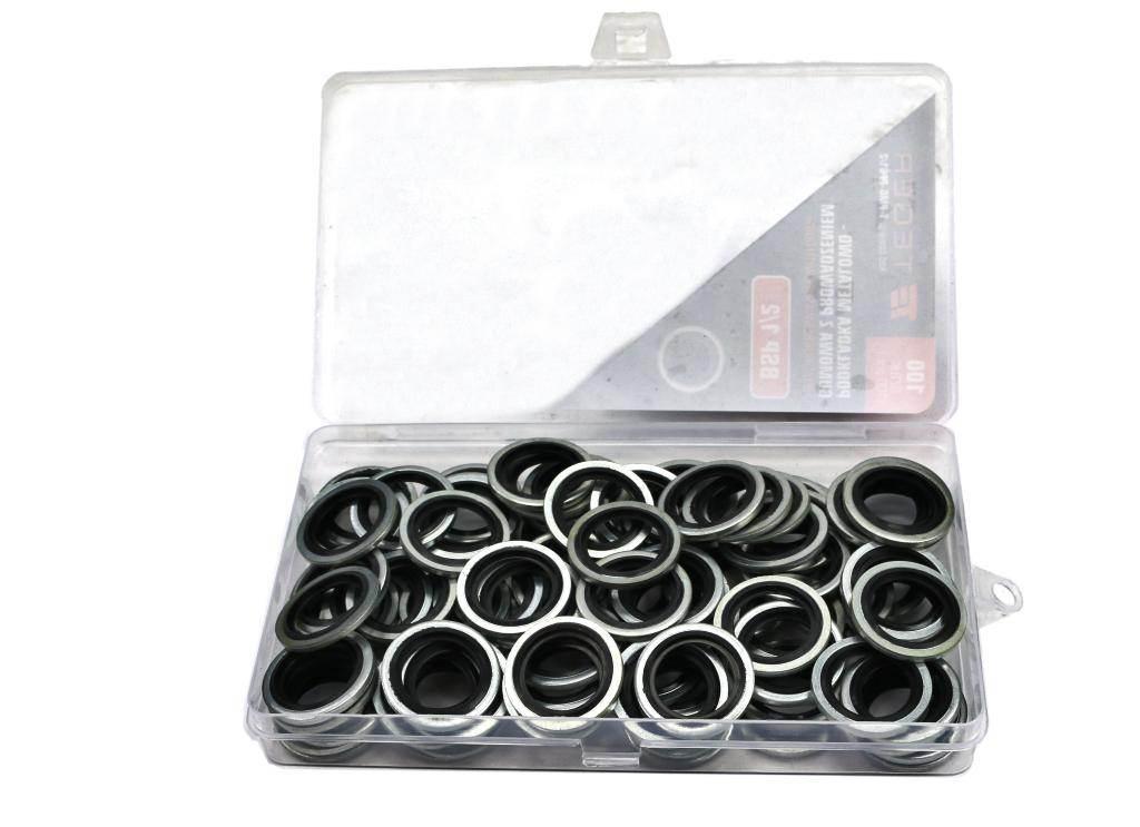 Podkładka metalowo gumowa z prowadzeniem BSP 1/2" TEGER 100szt
