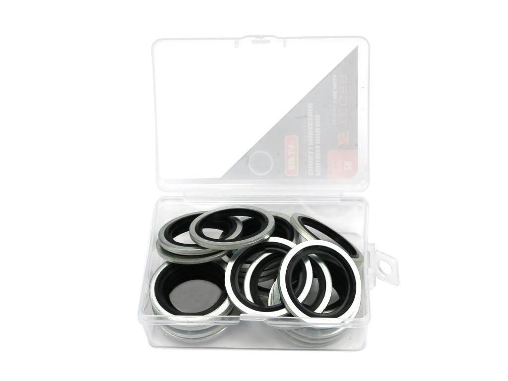 Podkładka metalowo gumowa z prowadzeniem BSP 3/4" TEGER 20szt T-PMG-PPG3/4