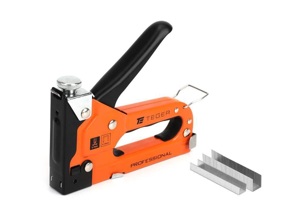 Zszywacz tapicerski PROFESSIONAL (typ J/53) / 4-14mm / TEGER T-NB-ZTR-001