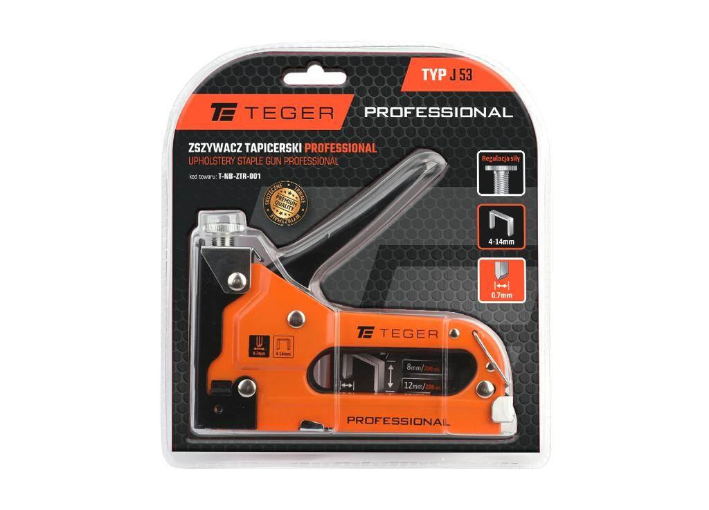Zszywacz tapicerski PROFESSIONAL (typ J/53) / 4-14mm / TEGER T-NB-ZTR-001 - zdjęcie 2