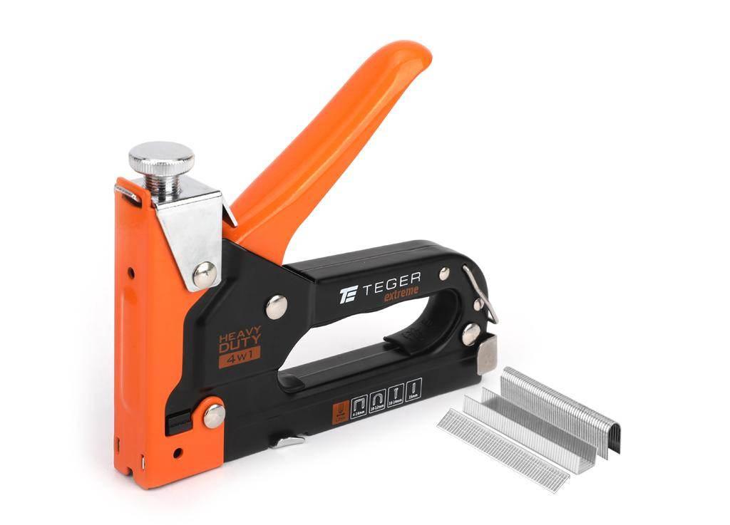 Zszywacz tapicerski HEAVY DUTY 4w1 (typ G/140, S28, NAIL, PIN) / 4-14mm Ext
