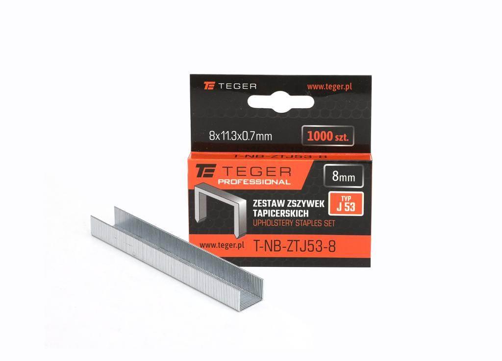 Zestaw zszywek tapicerskich PROFESSIONAL (typ J/53) 8/11,3/0,7mm / 1000 szt