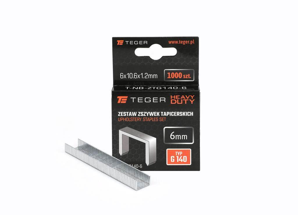 Zestaw zszywek tapicerskich HEAVY DUTY (typ G/140) 6/10,6/1,2mm / 1000 szt