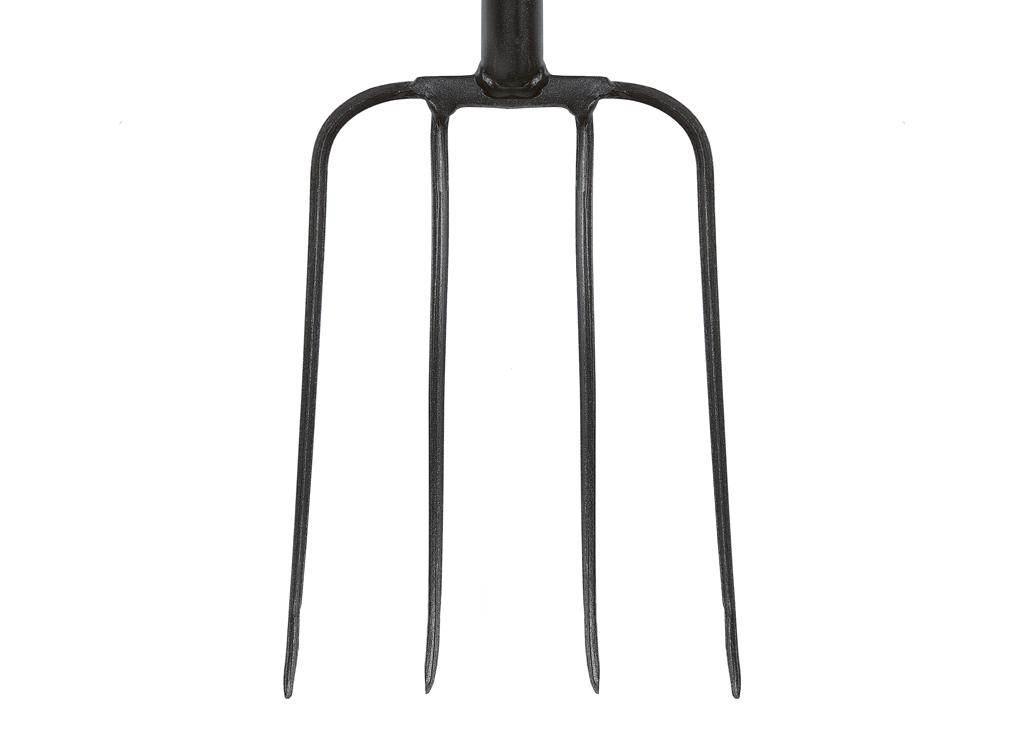 Widły gospodarcze 4-zębne na metalowym trzonku - Extra Long, (dł. 1600 mm), - zdjęcie 2