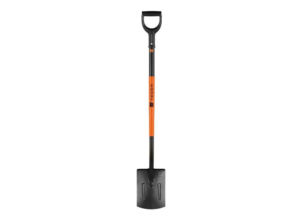 Szpadel prosty na metalowym trzonku, (dł. 1250 mm), Teger T-G-SPMT-03