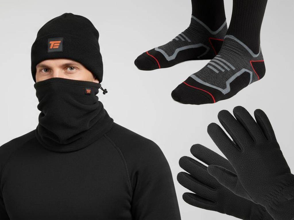 Zestaw zimowy - Komfort i Ochrona 3M, (4 części: czapka, komin, rękawiczki, - zdjęcie 4