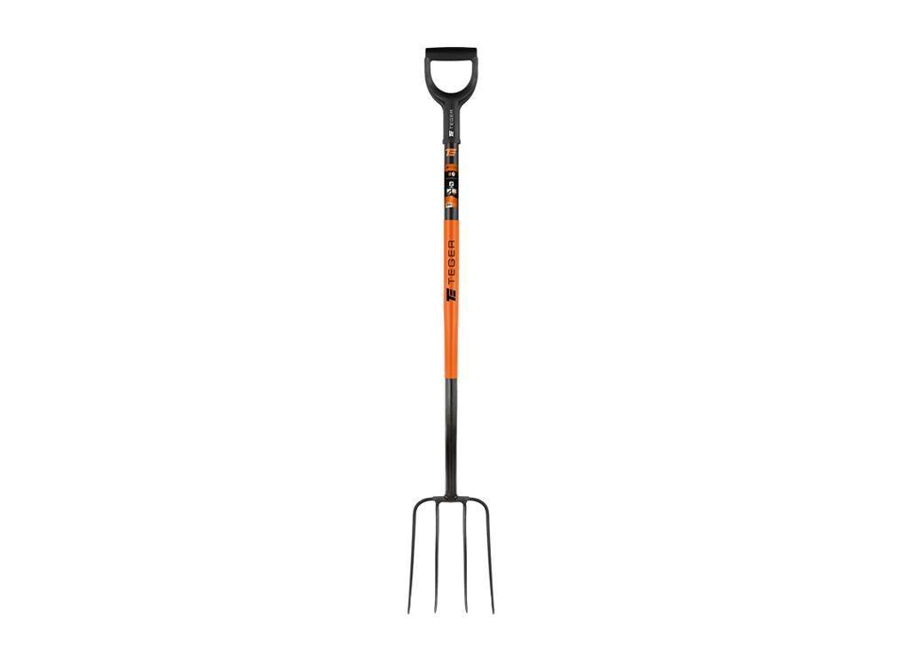 Widły gospodarcze 4-zębne na metalowym trzonku - Standard, (dł. 1250 mm), T
