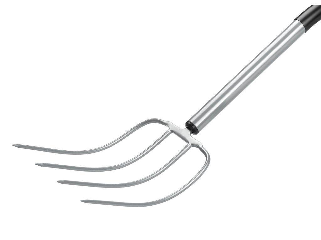 Widły gospodarcze 4-zębne na metalowym trzonku - Extra Long, (dł. 1580 mm) - zdjęcie 2
