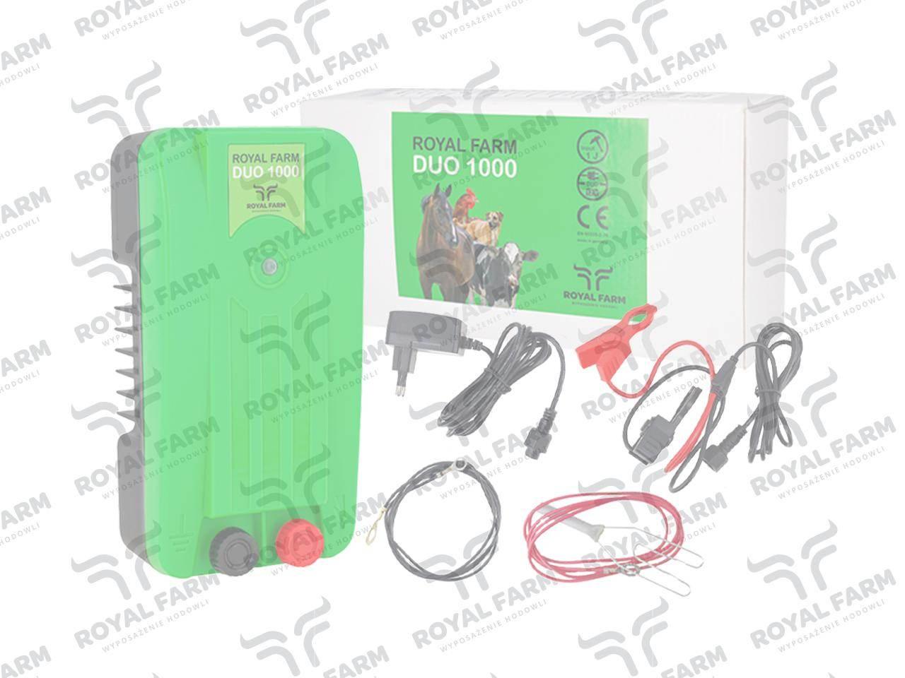 Elektryzator uniwersalny, Pastuch , Duo 1000, Royal Farm RF-10001000