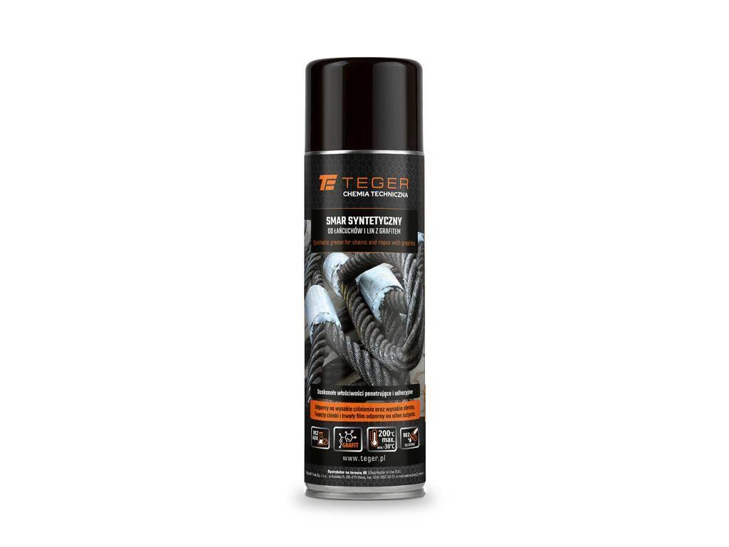 Smar syntetyczny do łańcuchów i lin z grafitem, 500ml, Teger T-W-CH1032