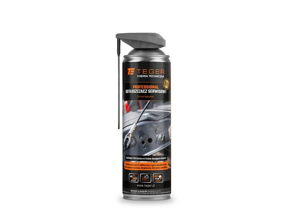 Odtłuszczacz serwisowy PROFESSIONAL z aplikatorem EVO, 500ml, Teger