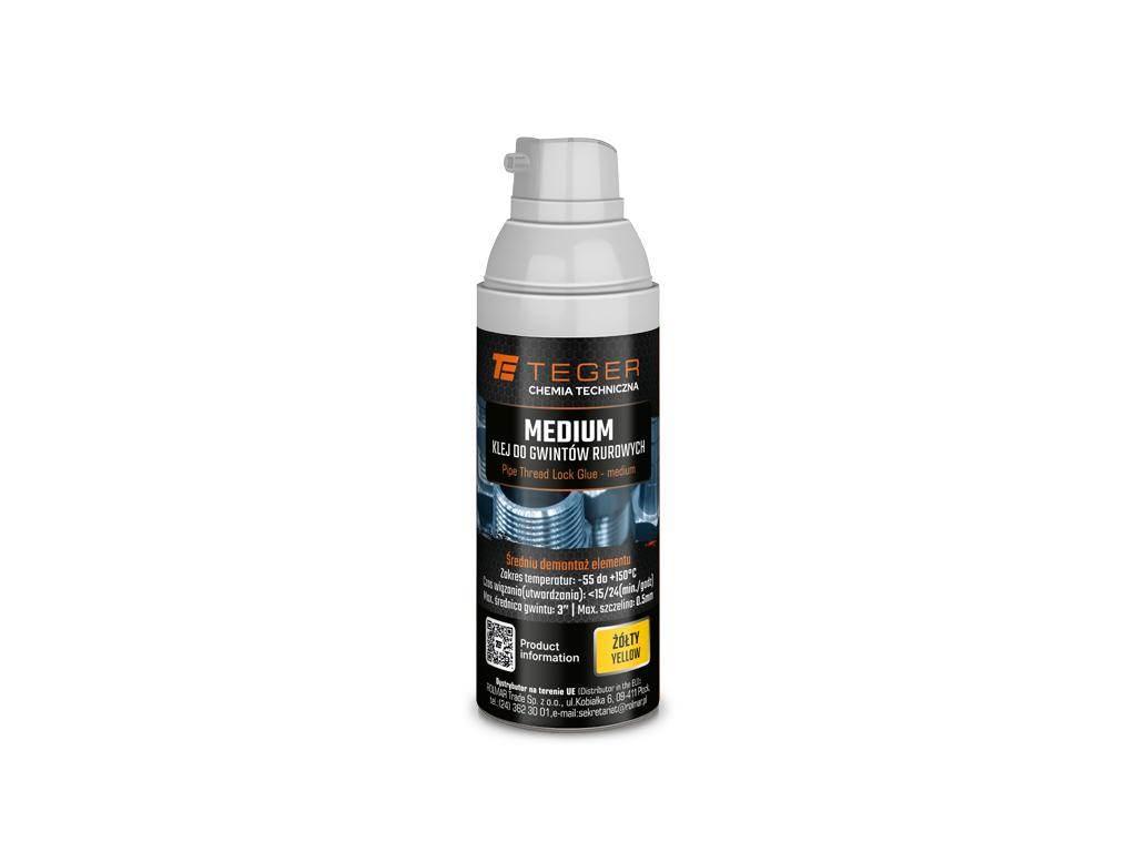 Klej do gwintów rurowych MEDIUM - żółty, 50g, Teger T-W-CH1038