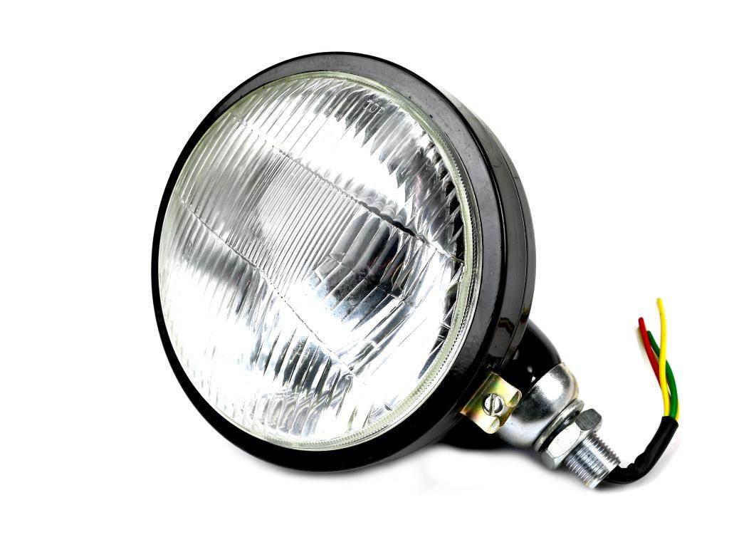 Reflektor przedni prawy (metalowy) na żarówkę H4 C-330/360 import R422IH4