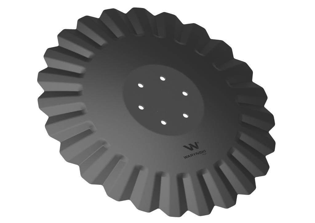 Talerz, tłoczony fi 560 mocowanie 6/120 prosta piasta grubość 5 mm stal bor