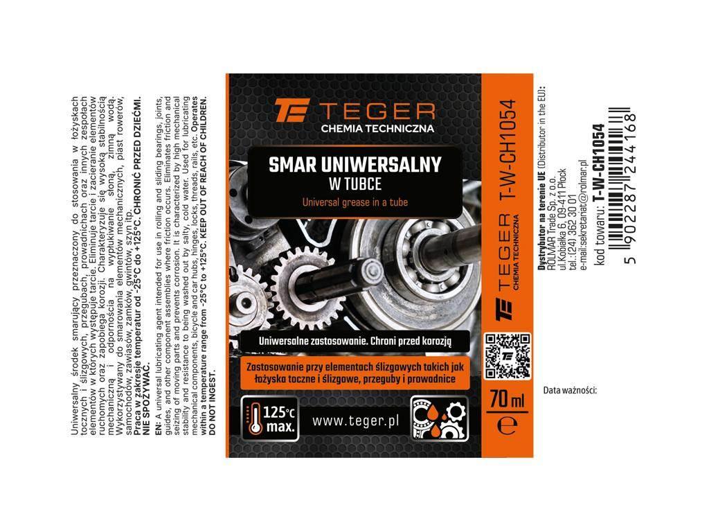 Smar uniwersalny w tubce, 70 ml, Teger szt) T-W-CH1054 - zdjęcie 3