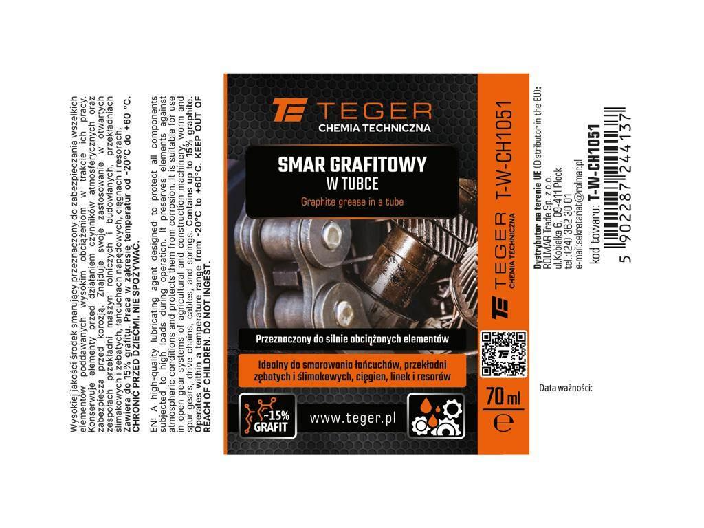 Smar grafitowy w tubce, 70 ml, Teger szt) T-W-CH1051 - zdjęcie 3