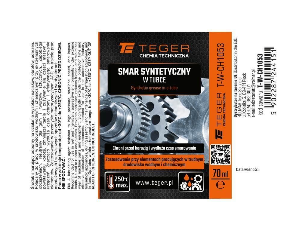 Smar syntetyczny w tubce, 70 ml, Teger szt) T-W-CH1053 - zdjęcie 3